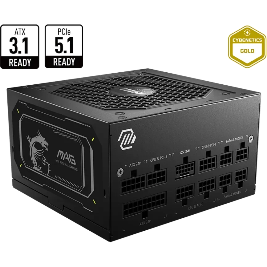 Alimentation électrique 750W MSI MAG A750GL PCIE5 II - 306-7ZP8E11-CE0 - photo 4