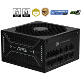 Alimentation électrique 850W MSI MAG A850GLS PCIE5 (306-7ZPIY11-CE0)