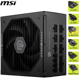Alimentation électrique 850W MSI MAG A850GLS PCIE5 (306-7ZPIY11-CE0)