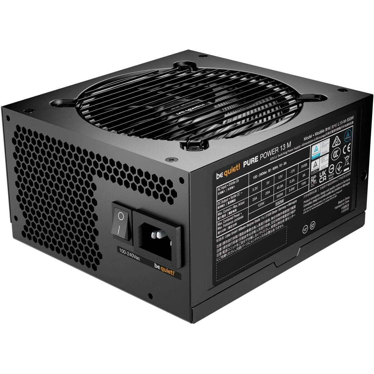Alimentation électrique 550W Be Quiet Pure Power 13 M - BP024EU - photo 2