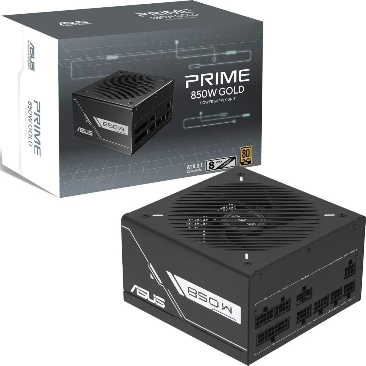 Alimentation électrique 850W ASUS Prime Gold Black Edition (PRIME-850G) - 90YE00U2-B0NA00 - photo 12