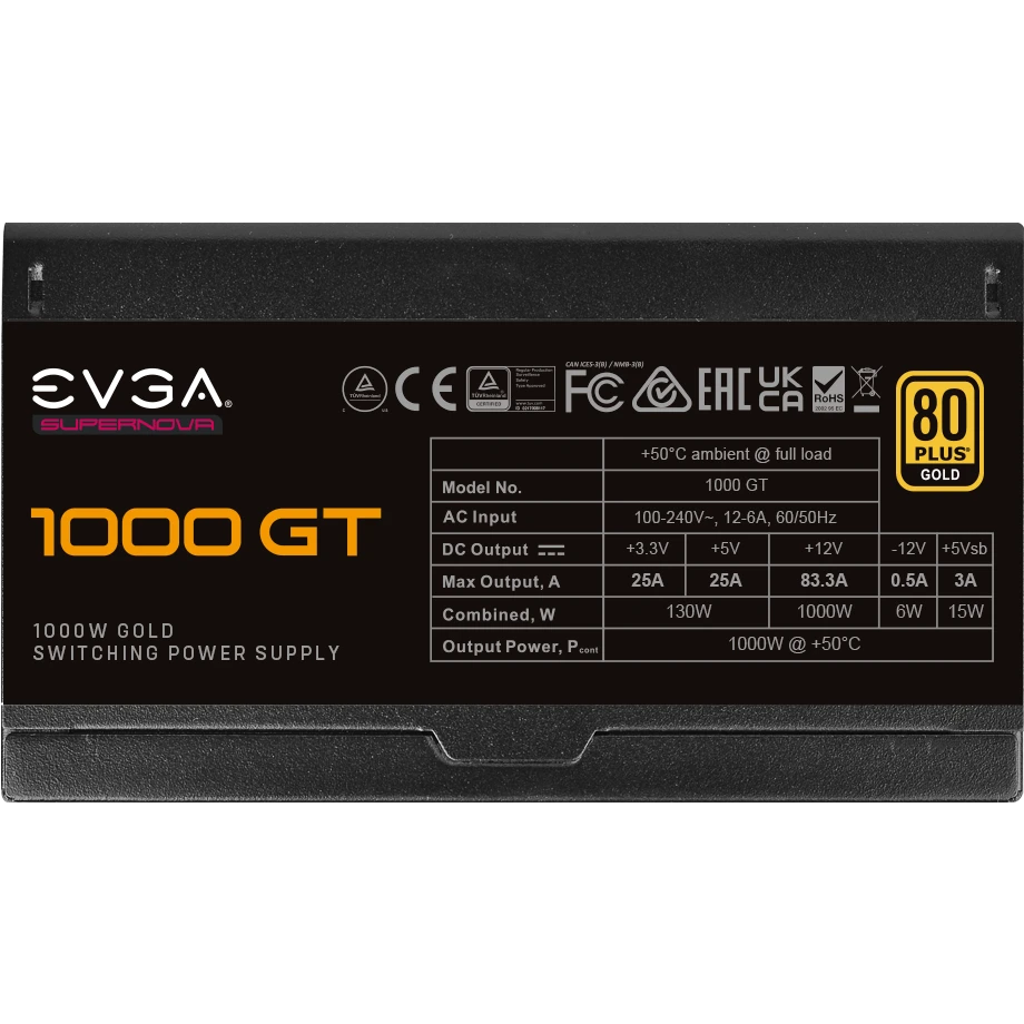 Alimentation électrique 1000W EVGA SuperNOVA GT (220-GT-1000-X2) - photo 2