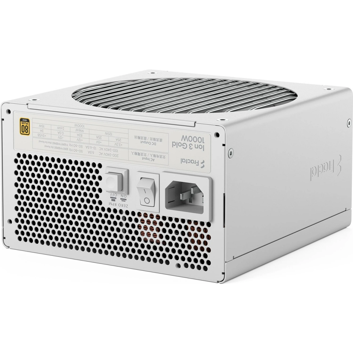 Alimentation électrique 1000W Fractal Design Ion 3 Gold White - FD-P-IA3G-101-EU-WT - photo 2
