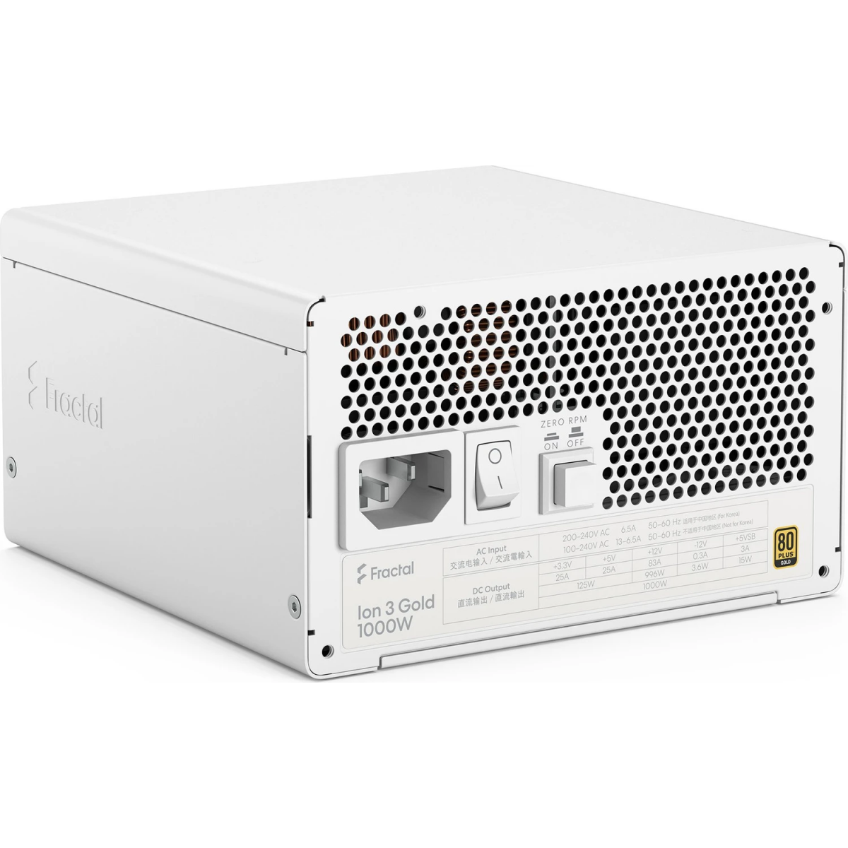 Alimentation électrique 1000W Fractal Design Ion 3 Gold White - FD-P-IA3G-101-EU-WT - photo 7