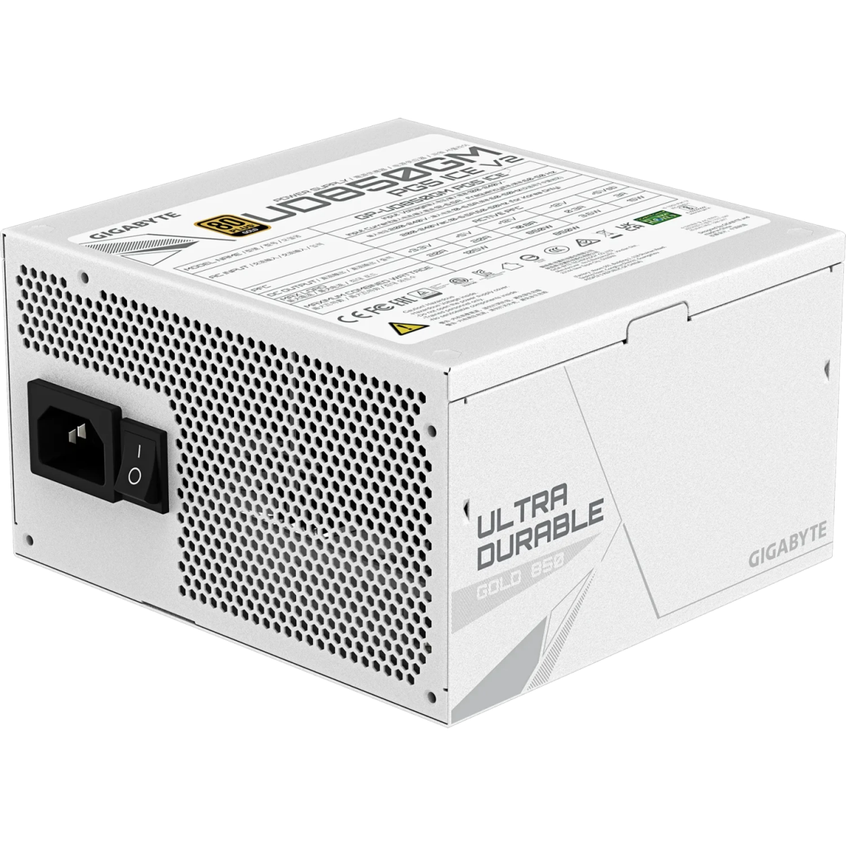 Alimentation électrique 850W Gigabyte GP-UD850GM PG5 V2 ICE - GP-UD850GM PG5 ICE - photo 5