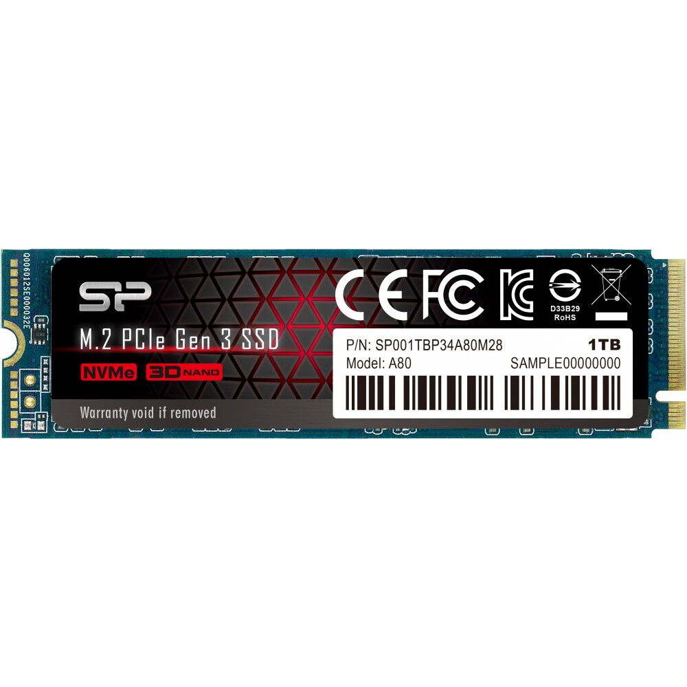 SSD Silicon Power P34A80 1Tb (SP001TBP34A80M28)