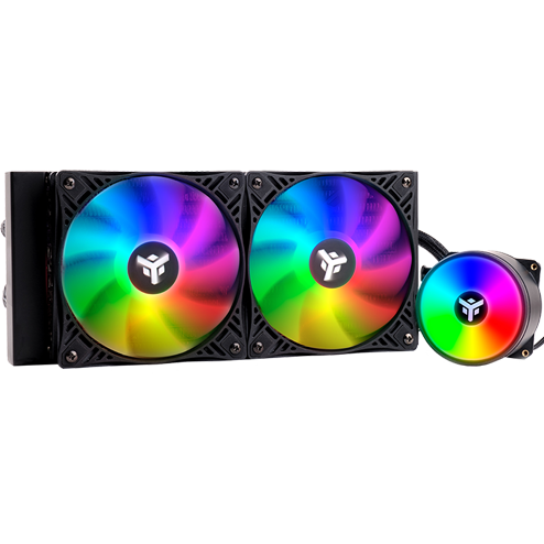 Système de refroidissement liquide iTek EVOLIQ 240 Rainbow Black - ITLCEVOR240