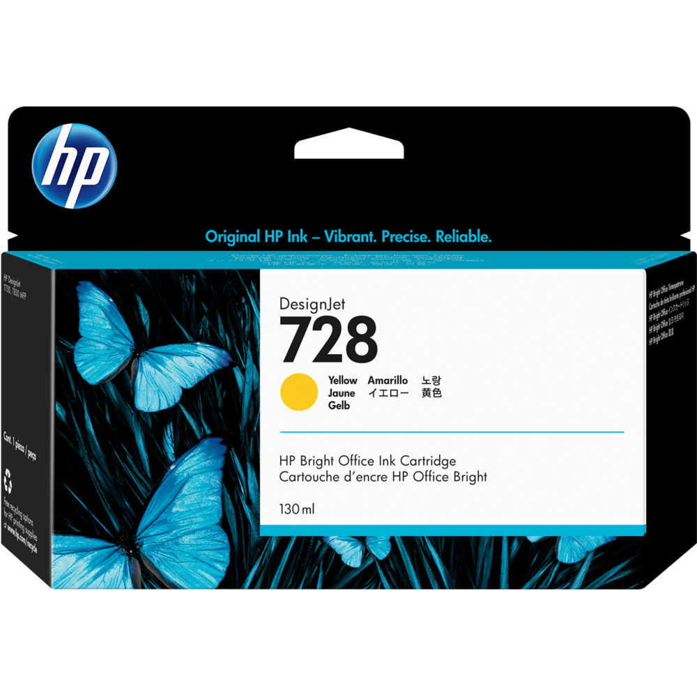 cartouche HP F9J65A (№728) Yellow