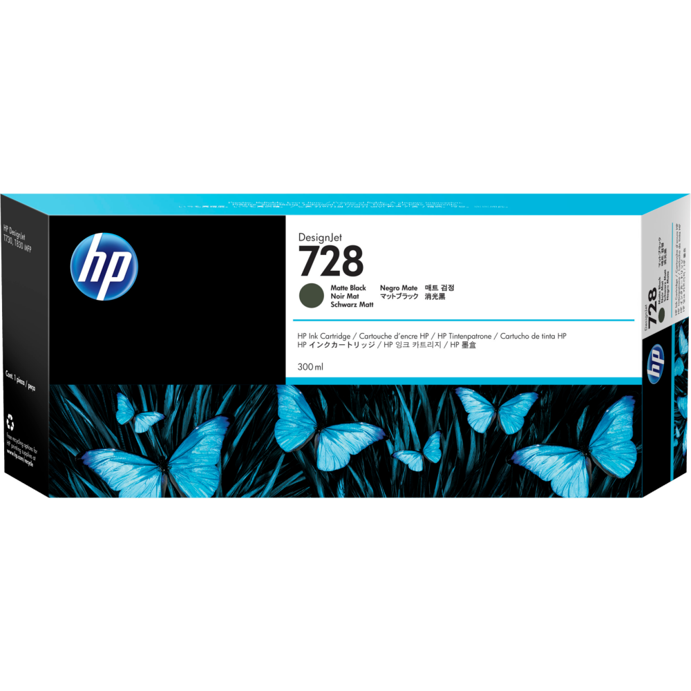 cartouche HP F9J68A (№728) Matte Black