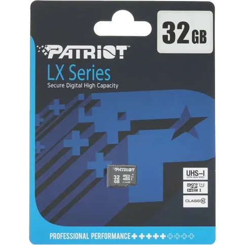 Carte mémoire 32GB MicroSD Patriot LX (PSF32GMDC10) - photo 2