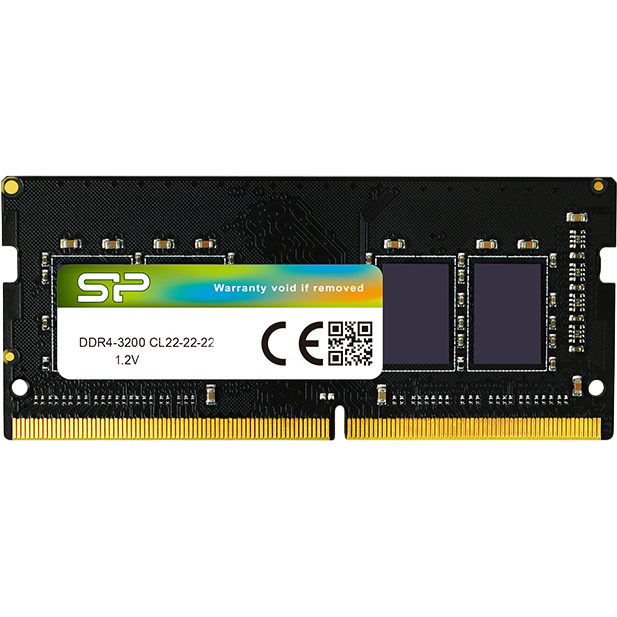 Mémoire vive 8GB DDR4 3200MHz Silicon Power SO-DIMM (SP008GBSFU320X02)