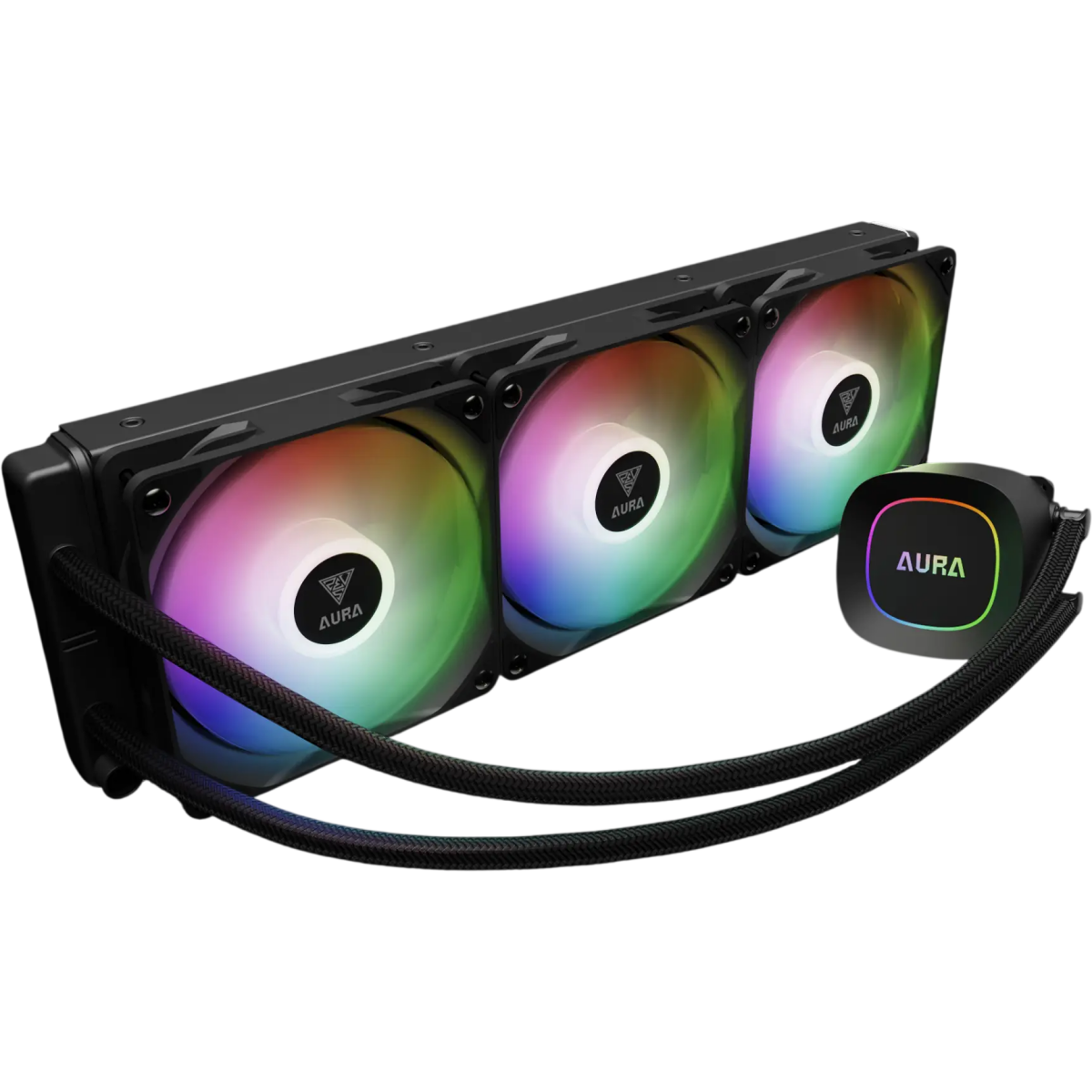 Système de refroidissement liquide GAMDIAS Aura GL360 Lite Black - 16322-04800-30000-G - photo 2
