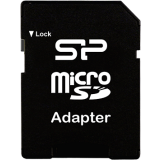 Carte mémoire 16GB MicroSD Silicon Power + SD adapter (SP016GBSTH010V10SP)