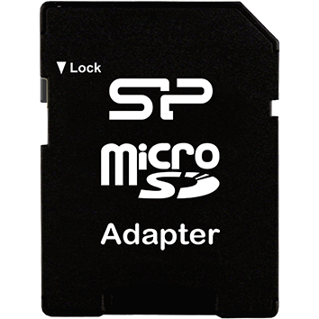 Carte mémoire 16GB MicroSD Silicon Power + SD adapter (SP016GBSTH010V10SP) - photo 2