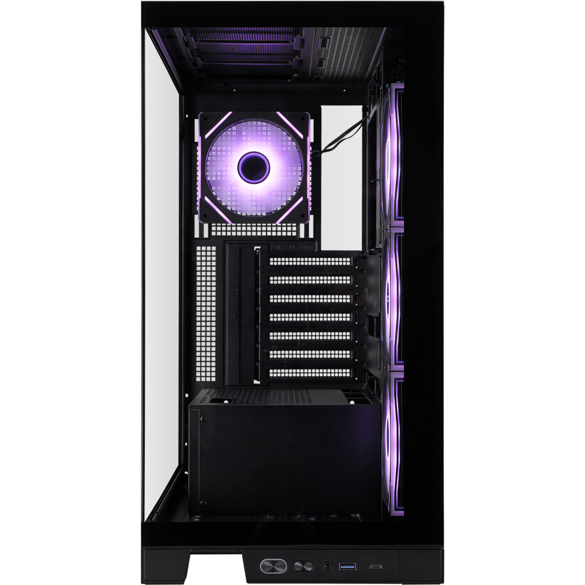 Boîtier 1STPLAYER MIKU Mi8 ARGB Black - Mi8-BK-3FC7R-1FC7 - photo 2