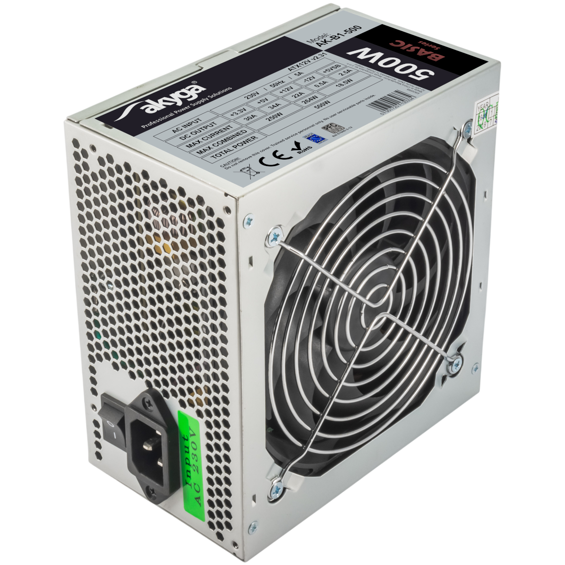 Alimentation électrique 500W Akyga Basic AK-B1-500