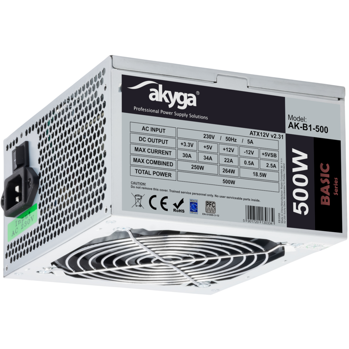 Alimentation électrique 500W Akyga Basic AK-B1-500 - photo 2