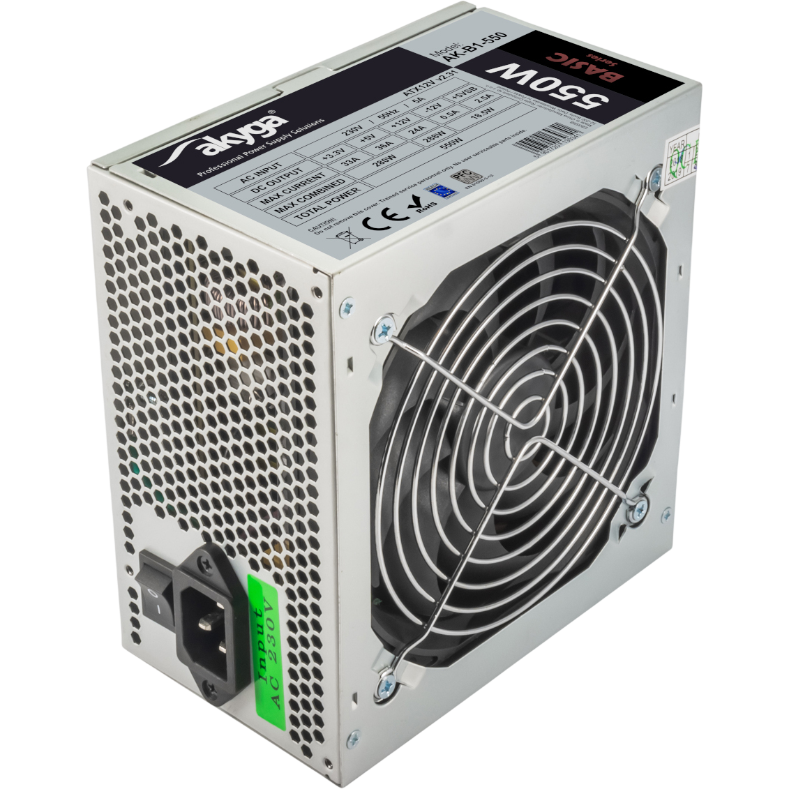 Alimentation électrique 550W Akyga Basic AK-B1-550