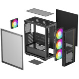 Boîtier DeepCool MATREXX 55 Mesh V4 C Black (R-MATREXX55-BCAGA4-G-4)