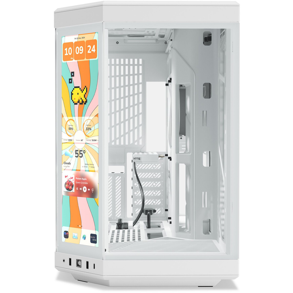 Boîtier HYTE Y70 Touch Infinite White Snow - CS-HYTE-Y70TTI-WW - photo 2