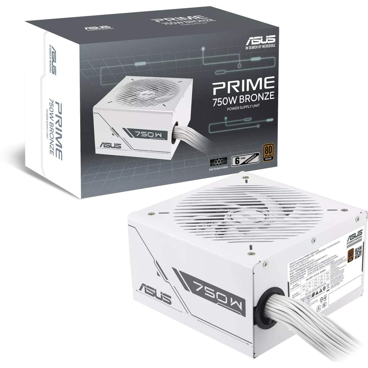Alimentation électrique 750W ASUS Prime Bronze White Edition (PRIME-750B-WHITE) - 90YE00Y3-B0NA00 - photo 10