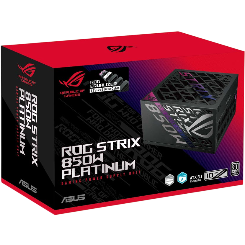 Alimentation électrique 850W ASUS ROG Strix Platinum (ROG-STRIX-850P-GAMING-E) - 90YE00W8-B0NA00 - photo 13