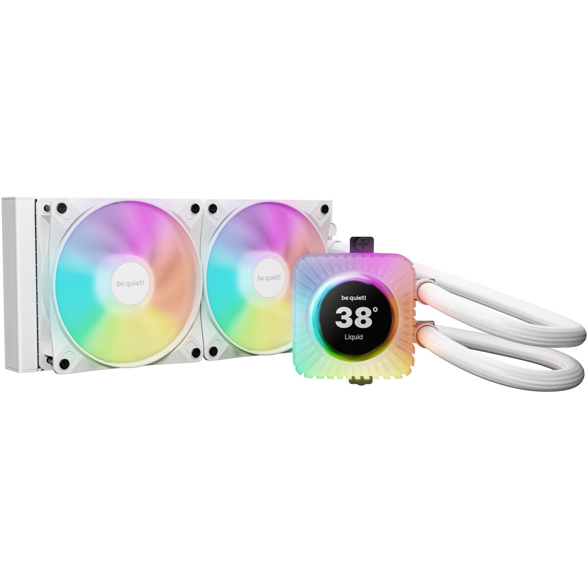Système de refroidissement liquide Be Quiet Light Loop IO LCD 240mm White - BW035