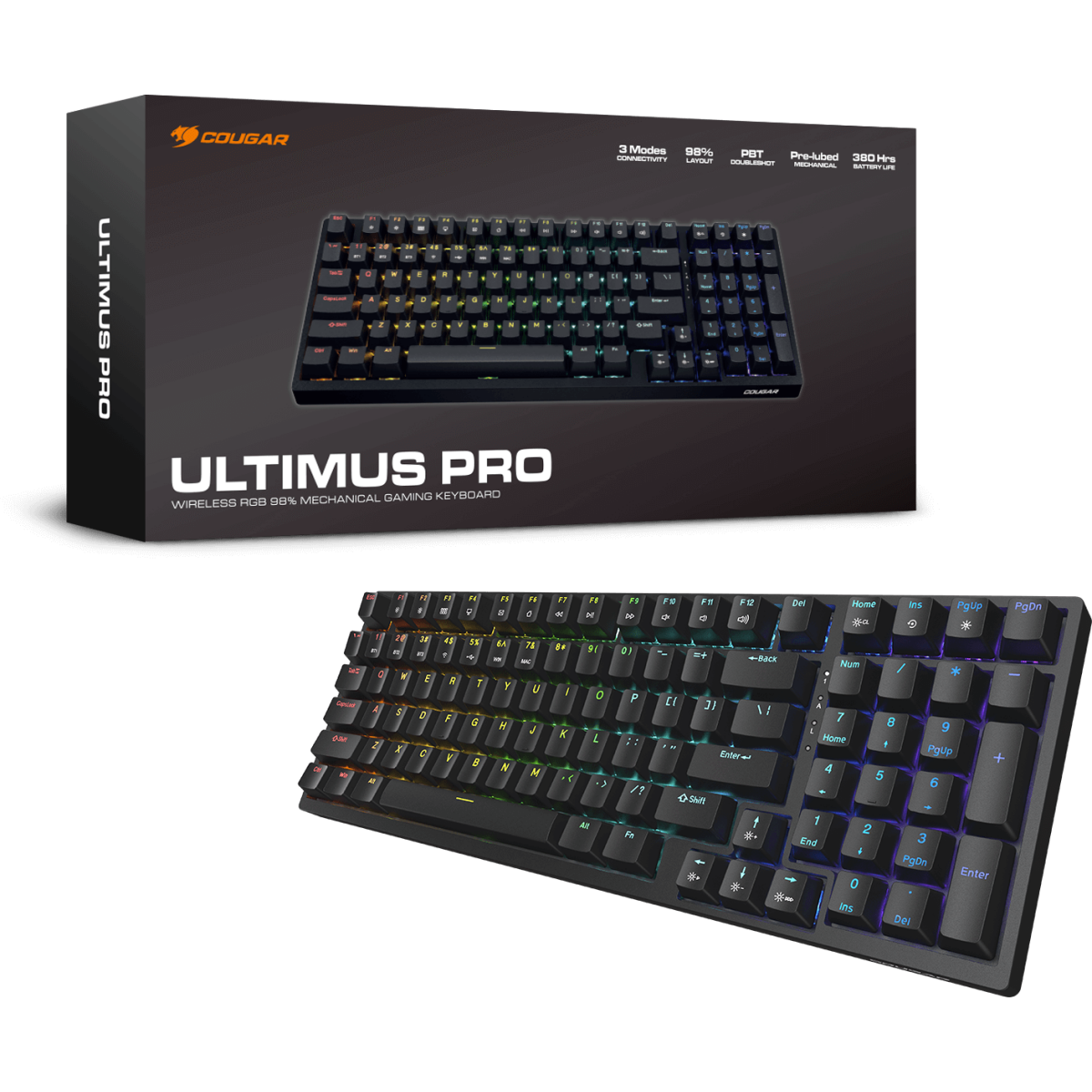 Clavier Cougar Ultimus Pro RGB Black - CGR-NM1MB-ULP - photo 7
