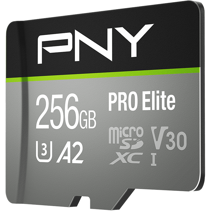Carte mémoire 256GB MicroSD PNY PRO Elite + SD adapter (P-SDU256V32100PRO-GE) - photo 2