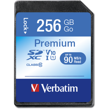 Carte mémoire 256GB SD Verbatim Premium (44026)