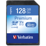 Carte mémoire 128GB SD Verbatim Premium (44025)
