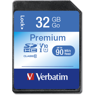 Carte mémoire 32GB SD Verbatim Premium (43963)