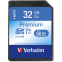 Carte mémoire 32GB SD Verbatim Premium (43963)