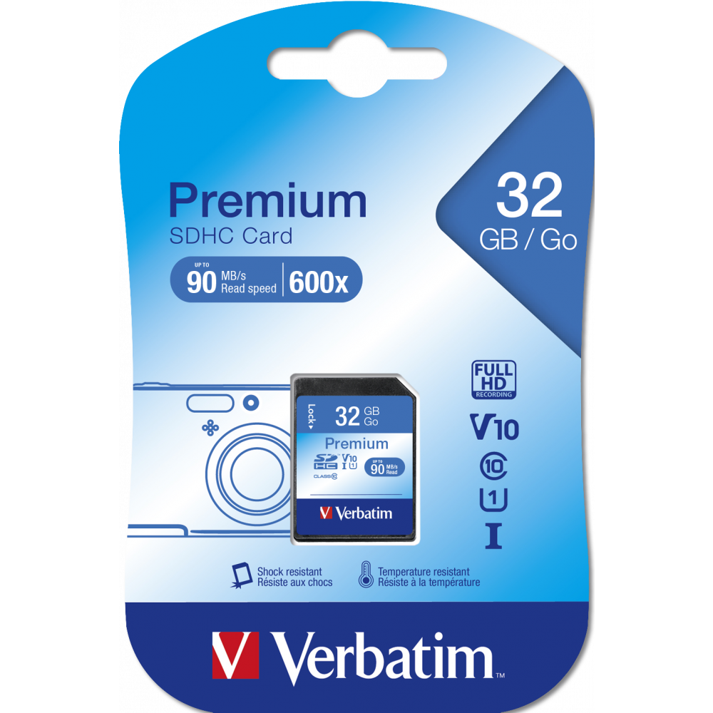 Carte mémoire 32GB SD Verbatim Premium (43963) - photo 2