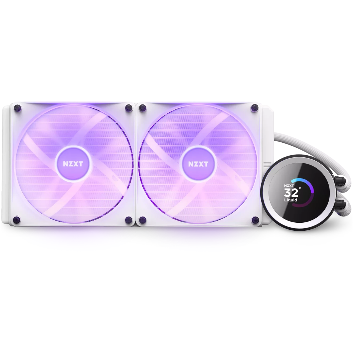 Système de refroidissement par liquide NZXT Kraken 280 RGB White (RL-KR280-W1) - photo 2