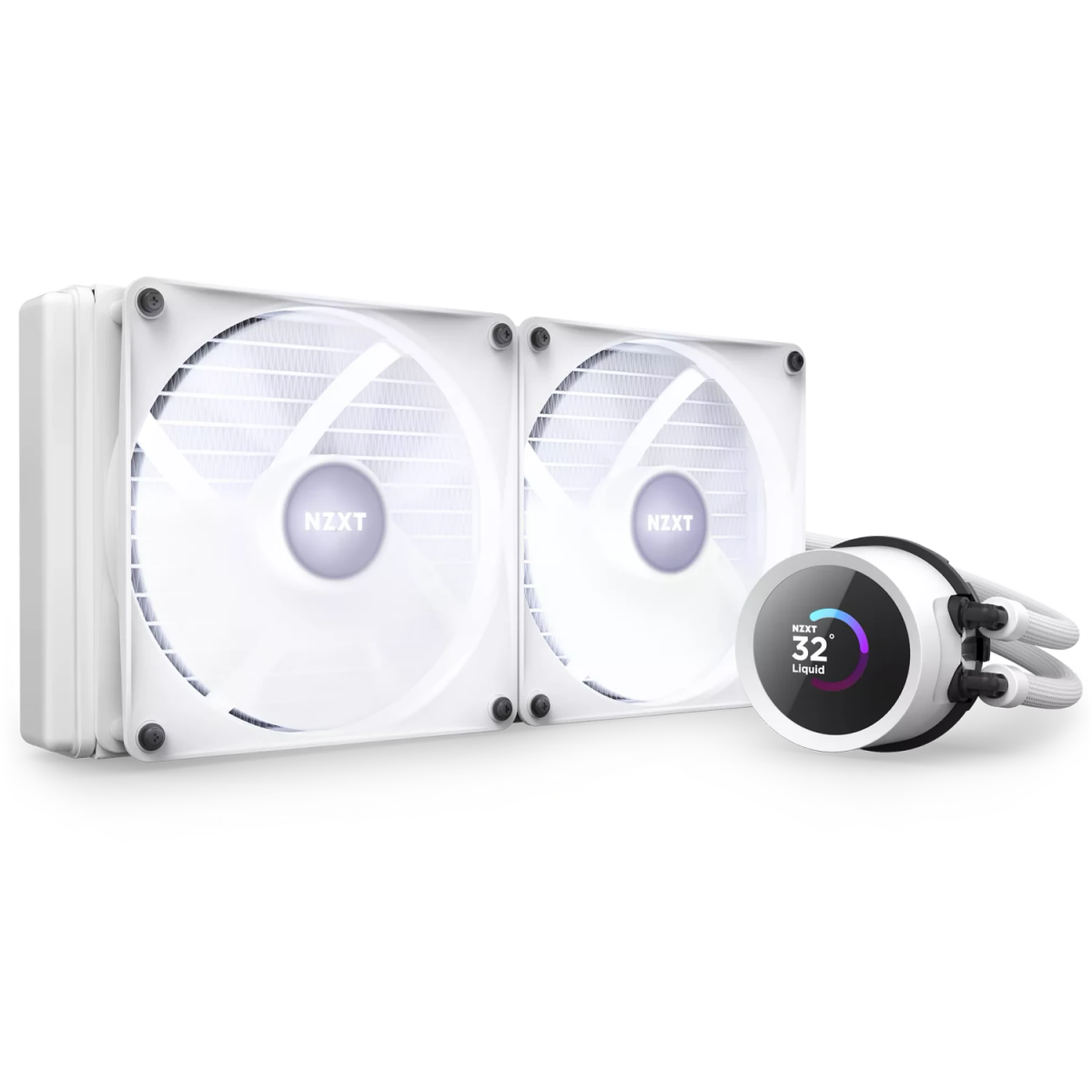 Système de refroidissement par liquide NZXT Kraken 280 RGB White (RL-KR280-W1) - photo 3