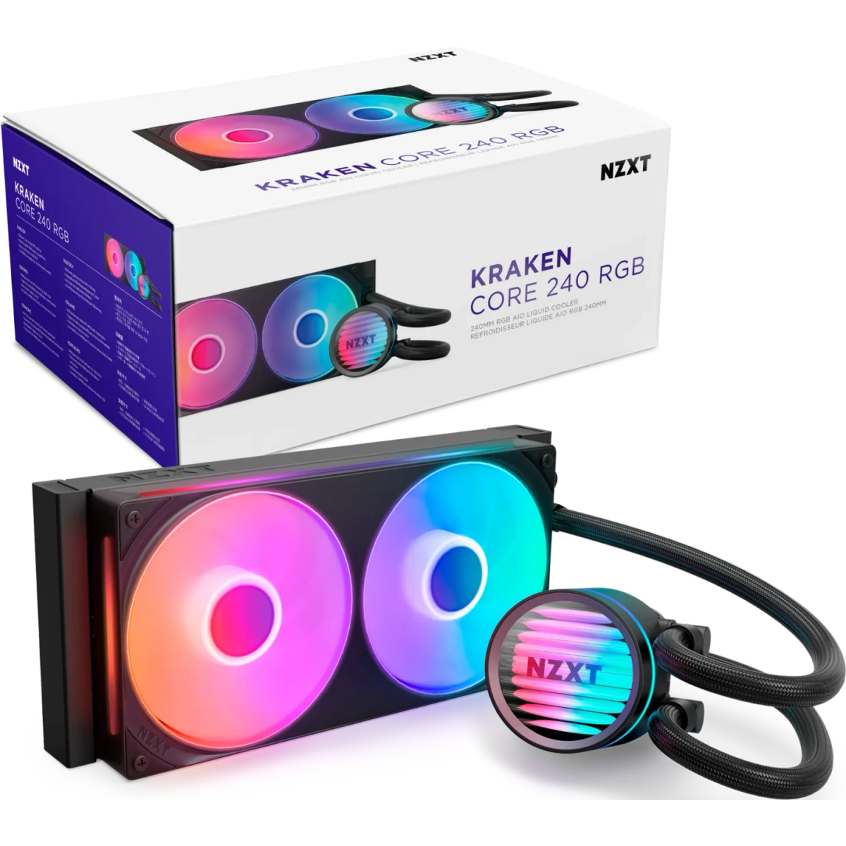 Système de refroidissement par liquide NZXT Kraken Core 240 RGB Black (RL-KR24C-B1) - photo 6