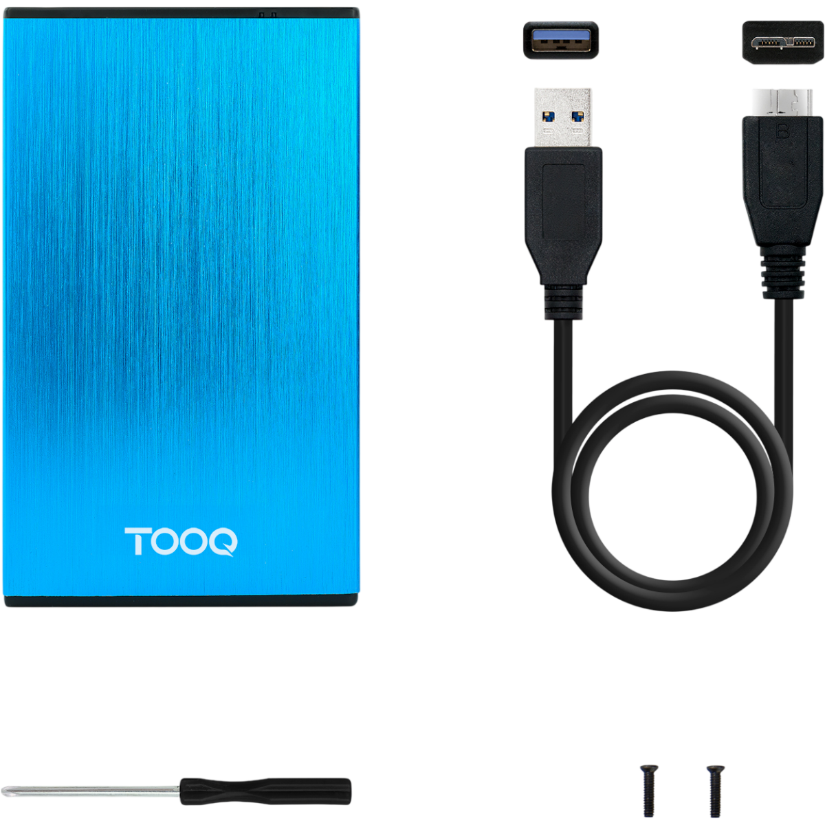Boîtier extérieur pour disque dur TooQ TQE-2527BL Blue - photo 6