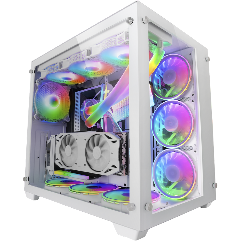 Boîtier Mars Gaming MCV3 White - MCV3W