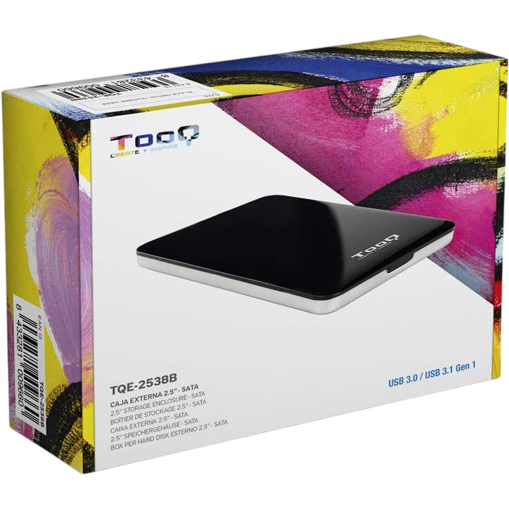 Boîtier externe pour disque dur (HDD) TooQ TQE-2538B Black - photo 6
