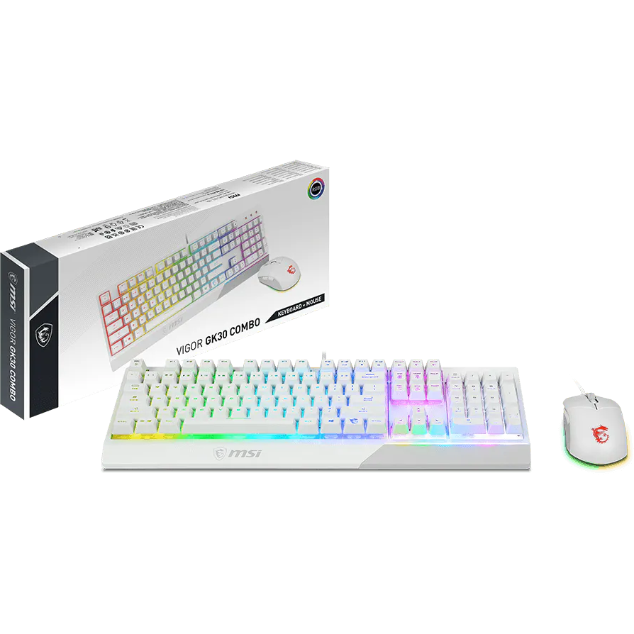 Clavier + Souris MSI Vigor GK30 Combo White - S11-04FR306-CLA - photo 5