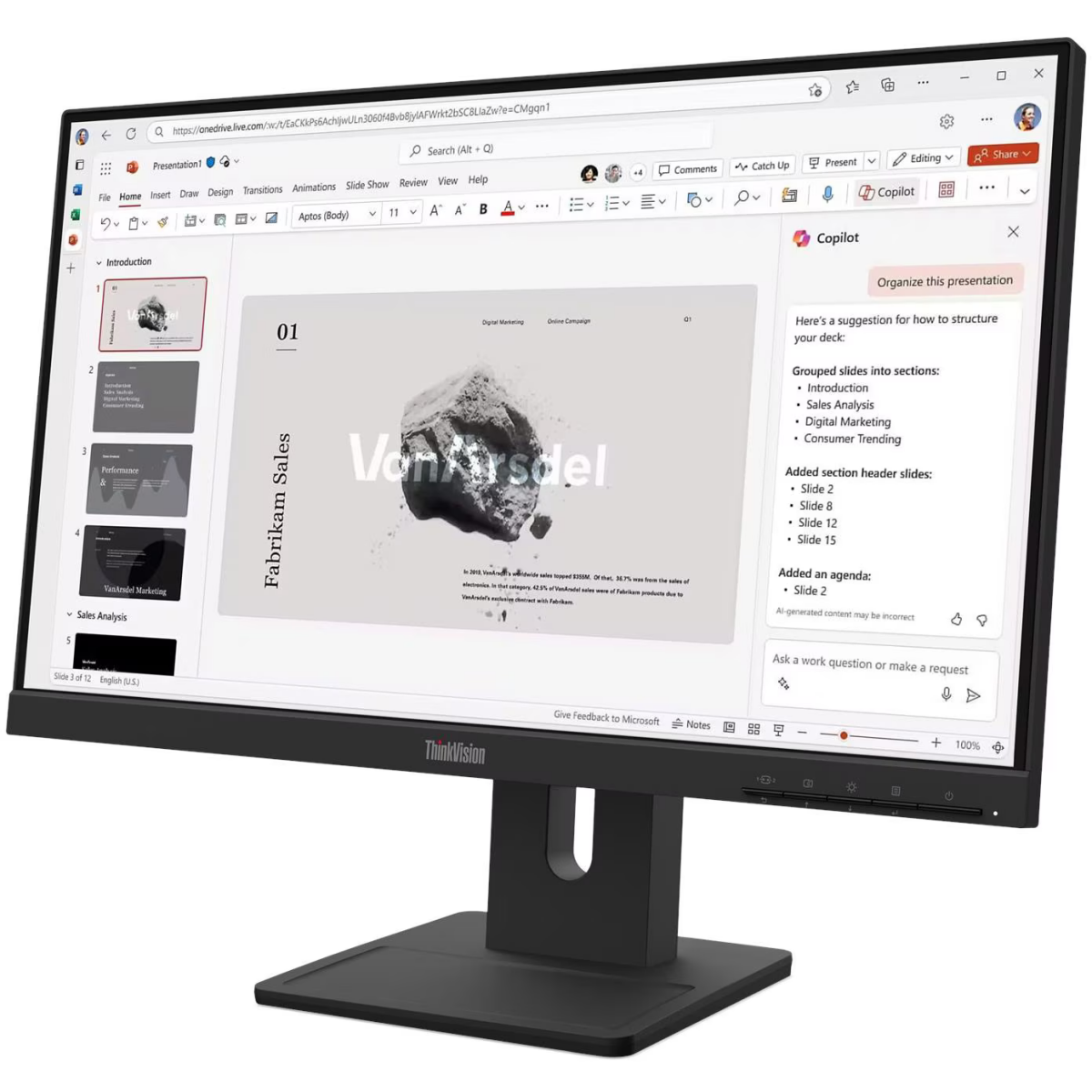 Écran Lenovo 22" ThinkVision E22-40 (64C9MAT6EU) - photo 2