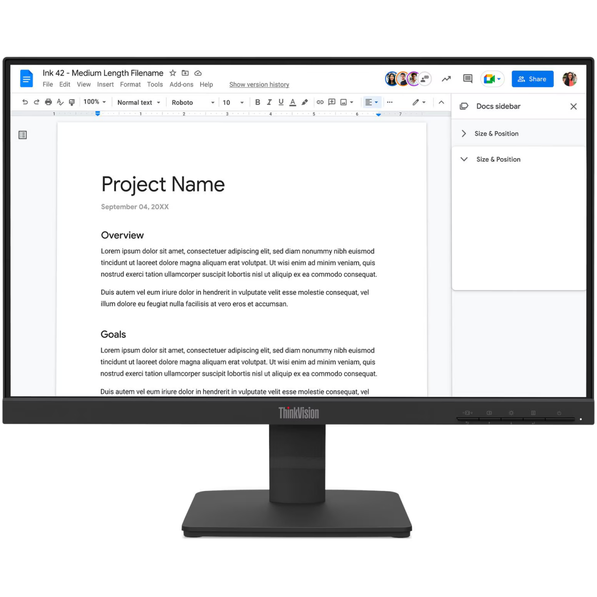 Écran Lenovo 22" ThinkVision S22-4e (64CBKAT6EU)