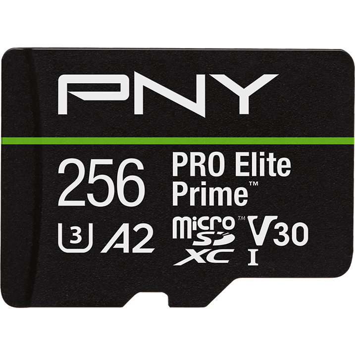 Carte mémoire 256GB MicroSD PNY PRO Elite Prime + SD adapter (P-SDU256V32200PEP-GE)