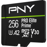 Carte mémoire 256GB MicroSD PNY PRO Elite Prime + SD adapter (P-SDU256V32200PEP-GE)
