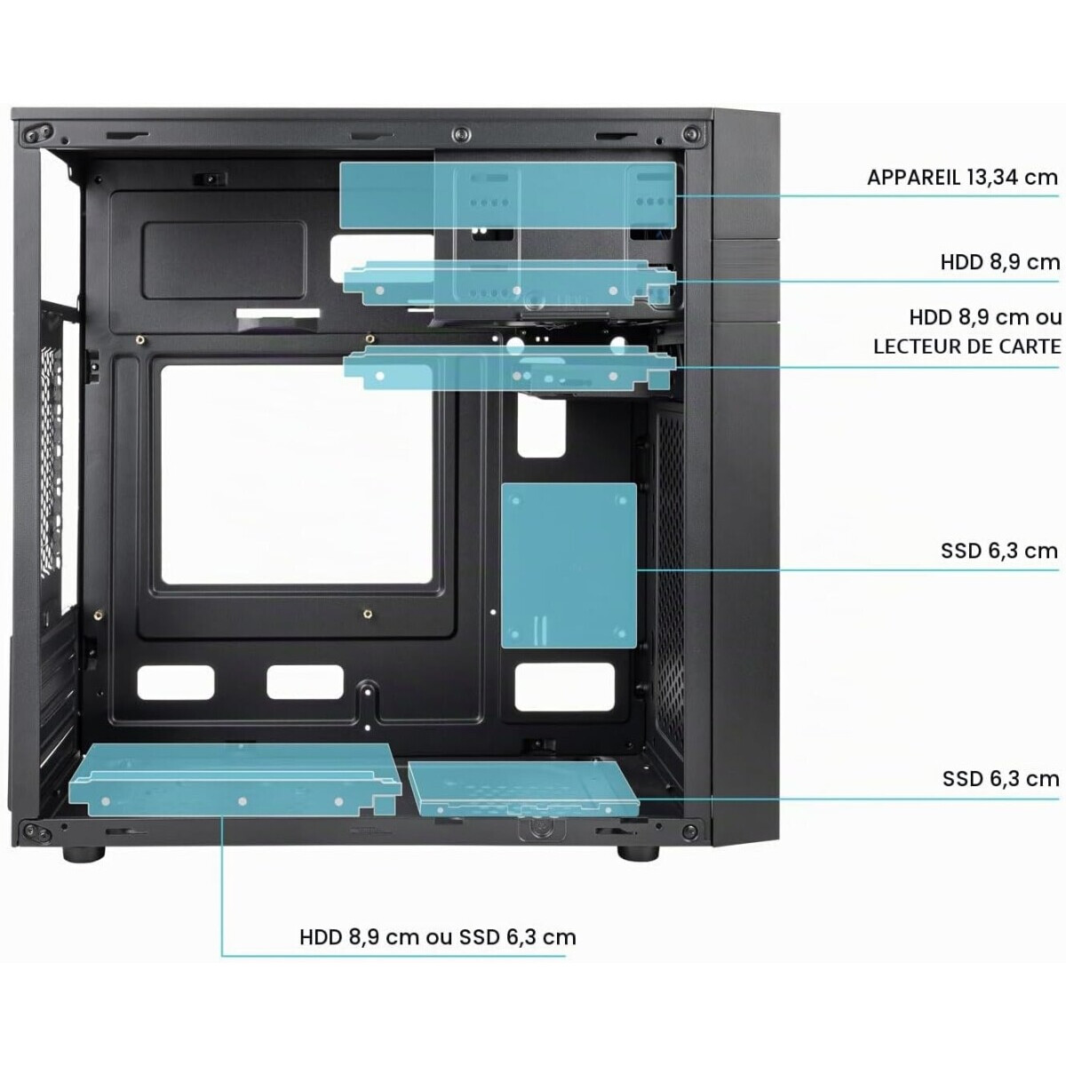 Boîtier TooQ Isobox - TQC-4701U3C-B - photo 3