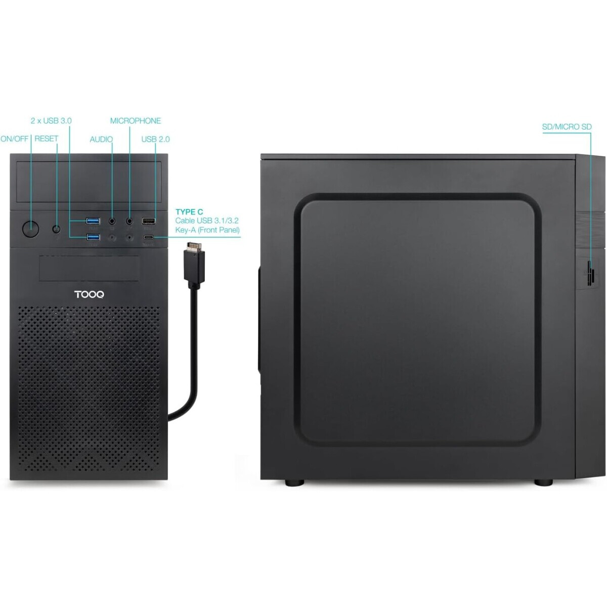 Boîtier TooQ Isobox Ultra 500W - TQC-4701-SP - photo 2