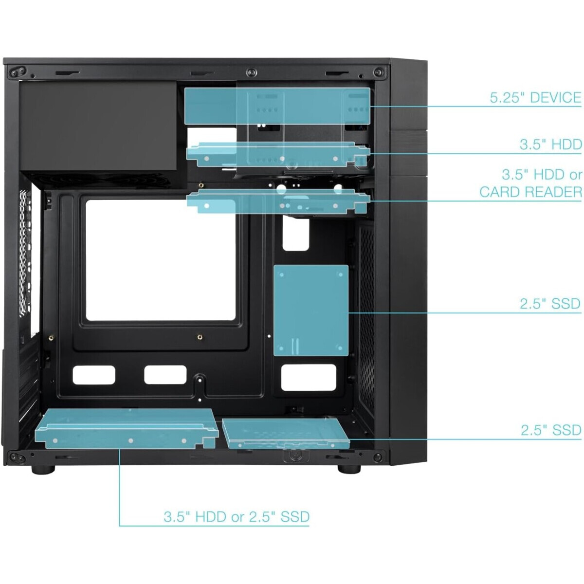 Boîtier TooQ Isobox Ultra 500W - TQC-4701-SP - photo 3