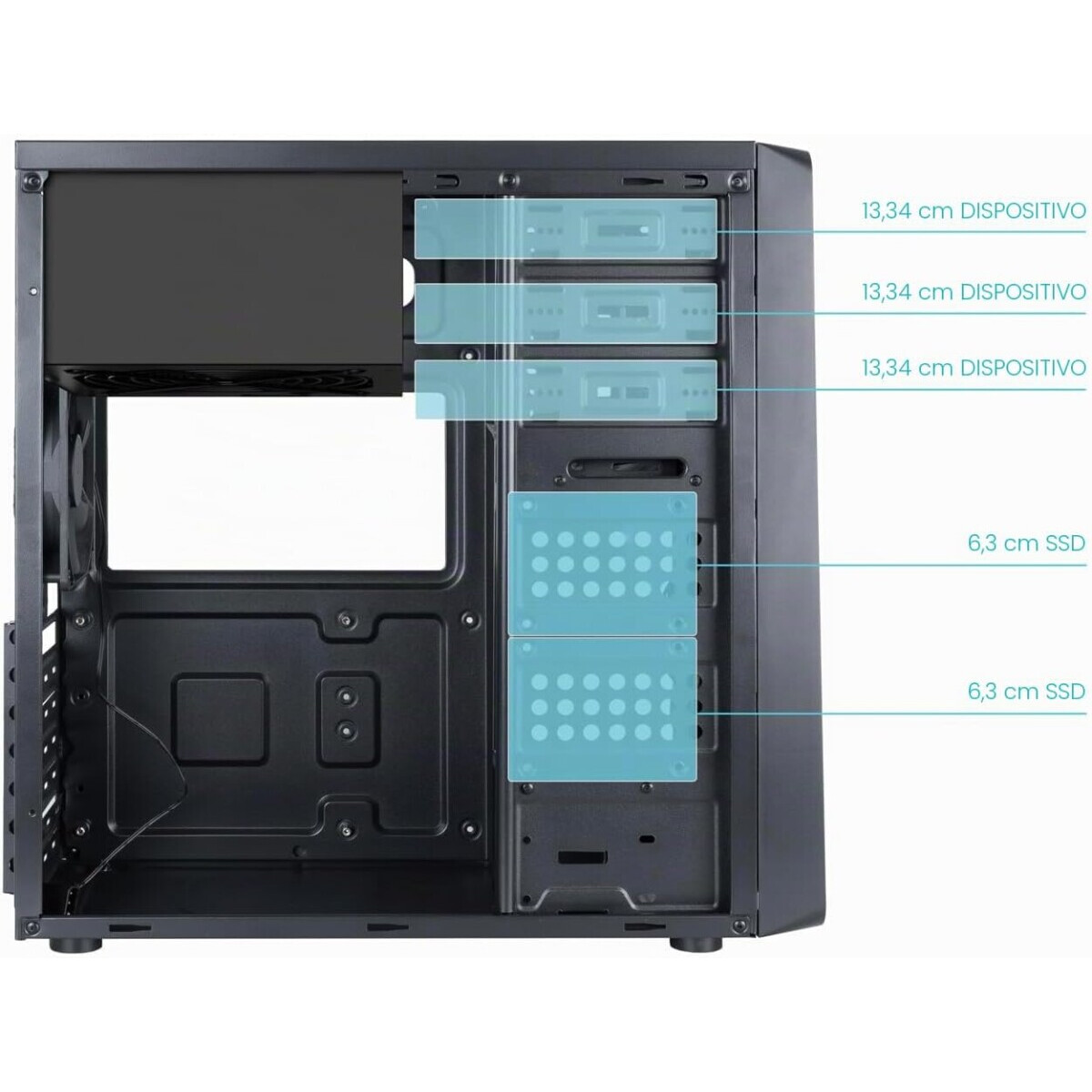 Boîtier TooQ Prisma Ultra 500W - TQC-5701-SP - photo 4