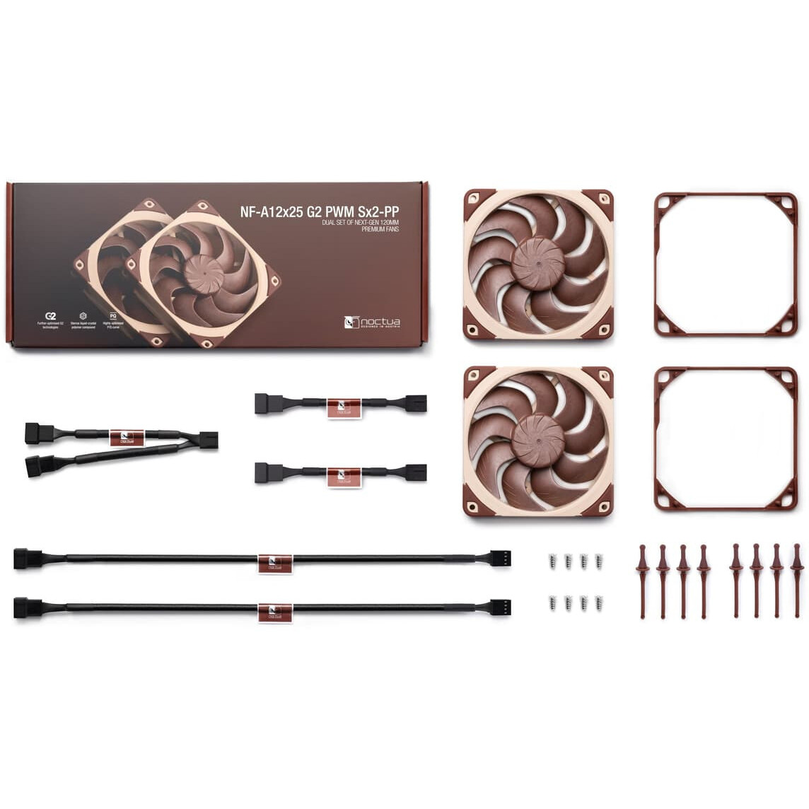 Ventilateur pour boîtier Noctua NF-A12x25 G2 PWM Sx2-PP - photo 3